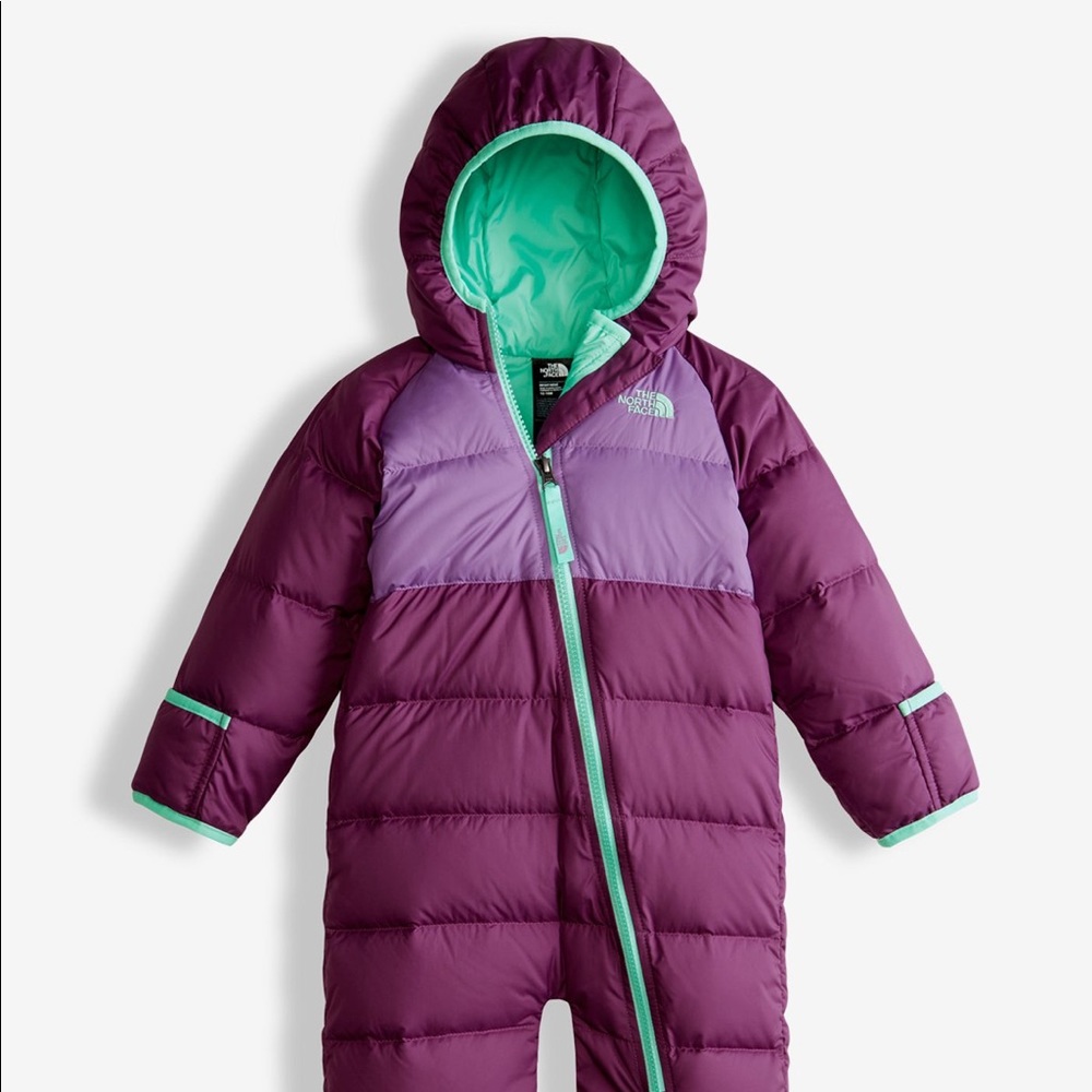 Northface little snuggler snowsuit 550 down fill